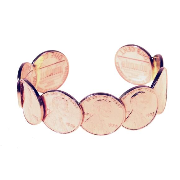 WHOLESALE Lot of 12 assorted REAL COPPER Lincoln Penny Bracelets - Free Shipping - Picture 8 of 8